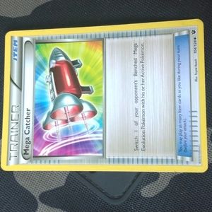 A mega catcher trainer pokemon card